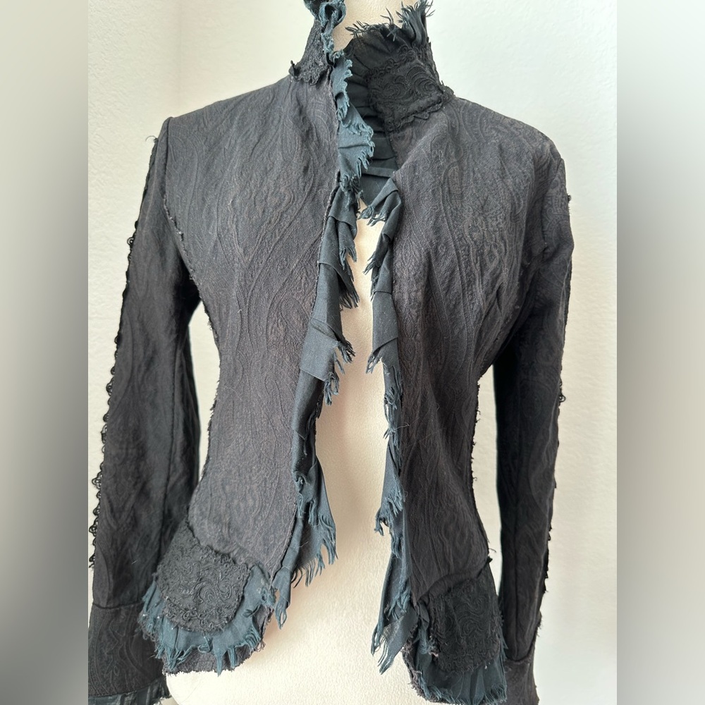 Lace Gothic Victorian Textured Women's Blazer